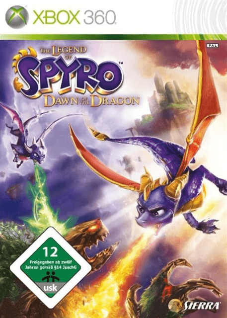 Legend of Spyro: Dawn of the Dragon box art for Xbox 360